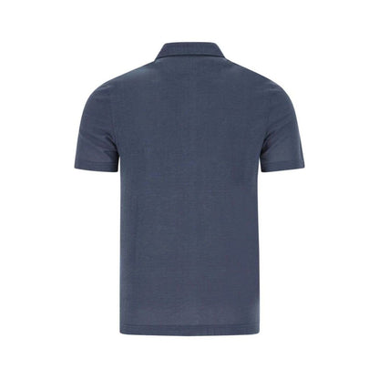 Fedeli Blue Cotton T-Shirt