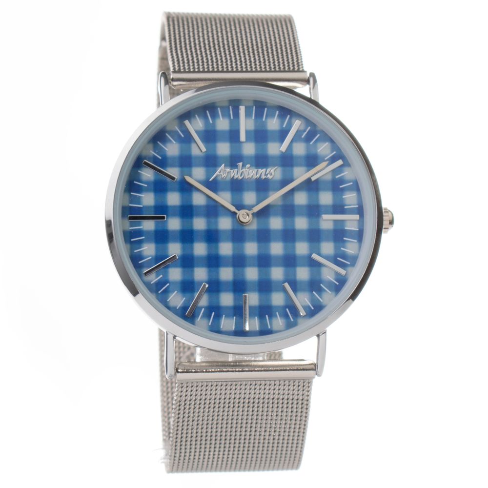 ARABIANS Silver Stainless Steel Dress Watch