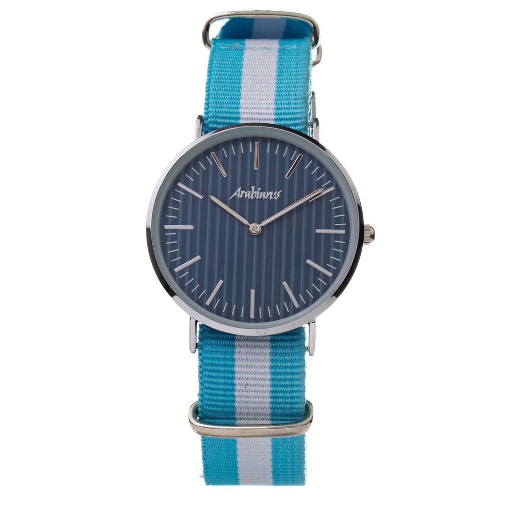 ARABIANS Blue Textile Dress Watch