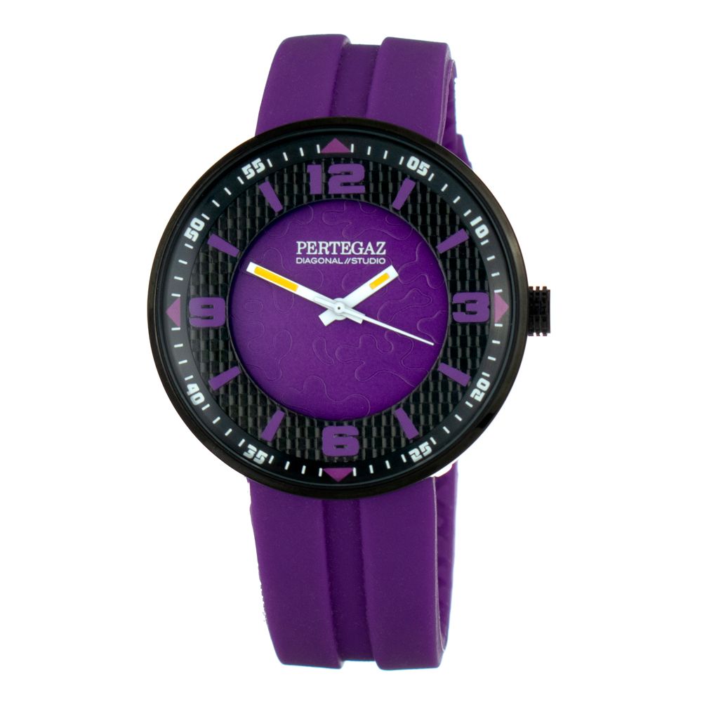 PERTEGAZ Purple Rubber Bracelet Watch