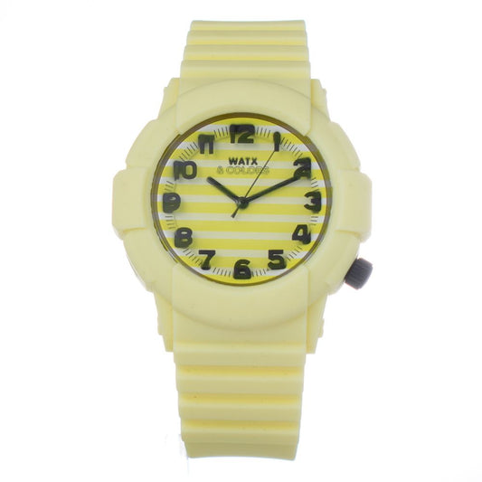 WATXANDCO Yellow Synthetic Digital Watch