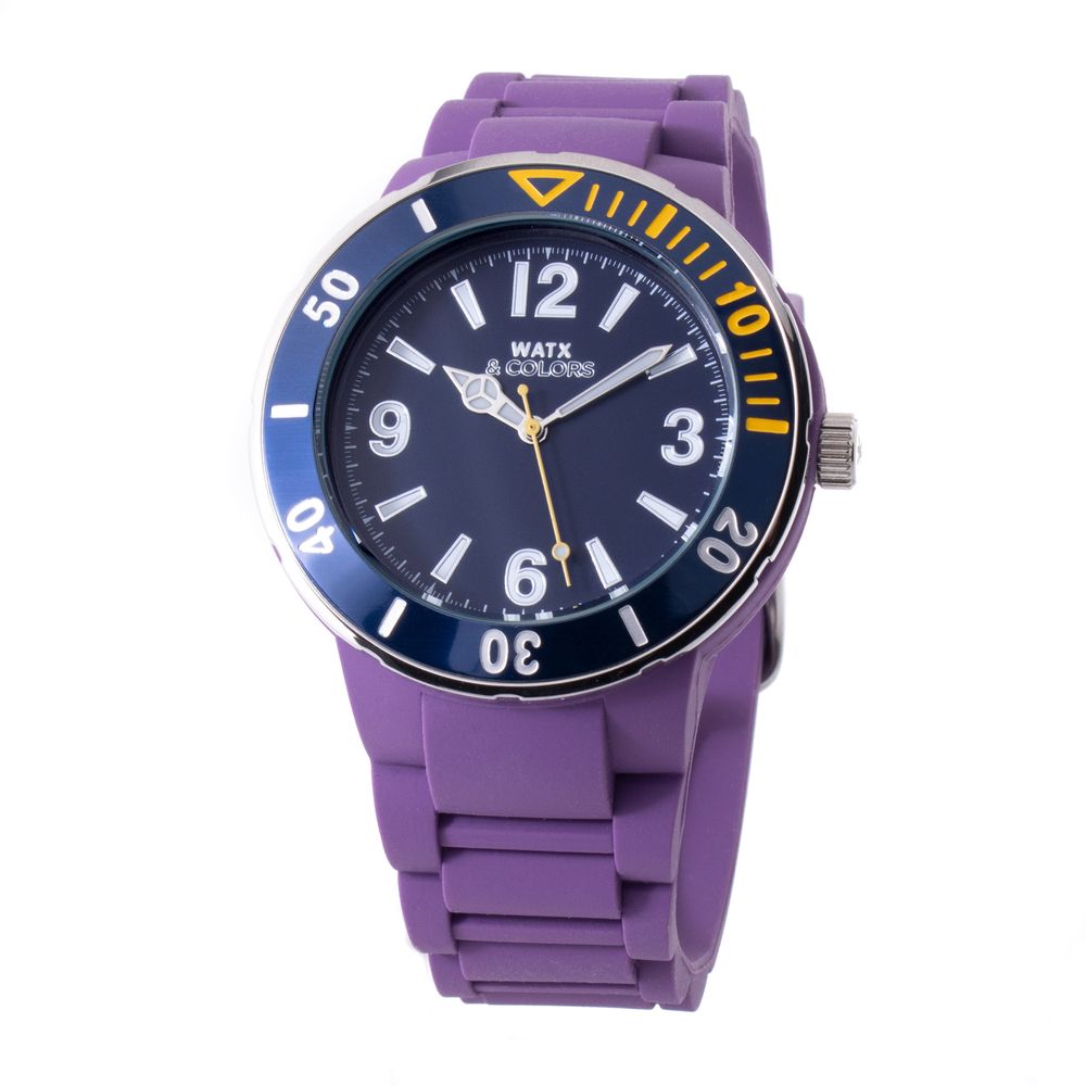 WATXANDCO Purple Synthetic Sport Watch