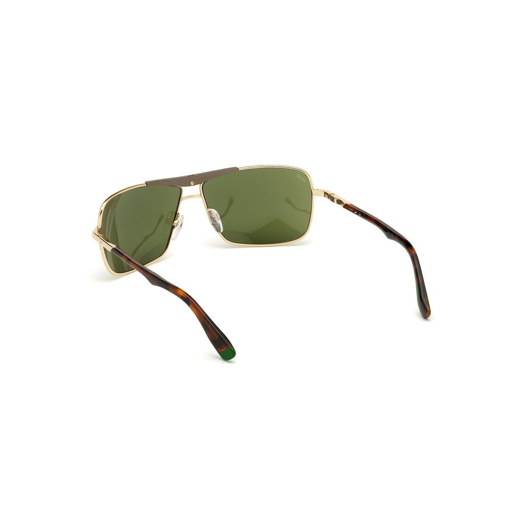WEB EYEWEAR Gold Metal Sunglasses
