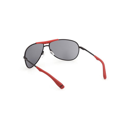 WEB EYEWEAR Black Metal Sunglasses