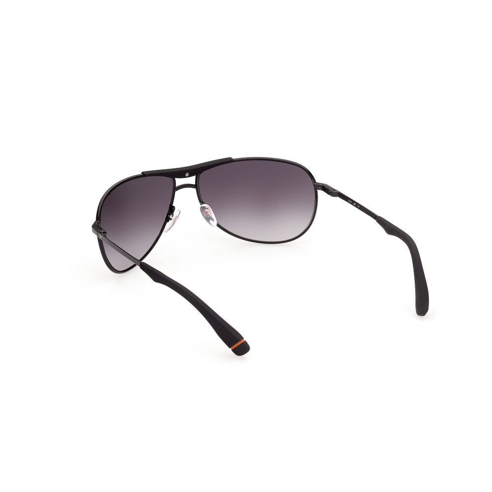 WEB EYEWEAR Black Metal Sunglasses