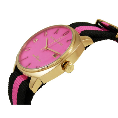 DEVOTA & LOMBA Black Nylon Dress Watch