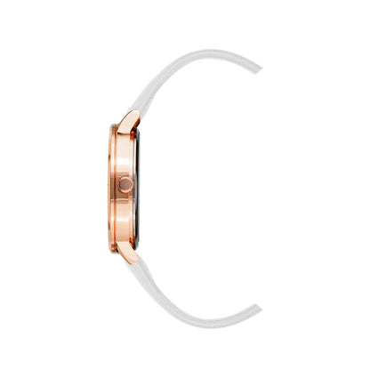 Juicy Couture White Plastic Dress Watch