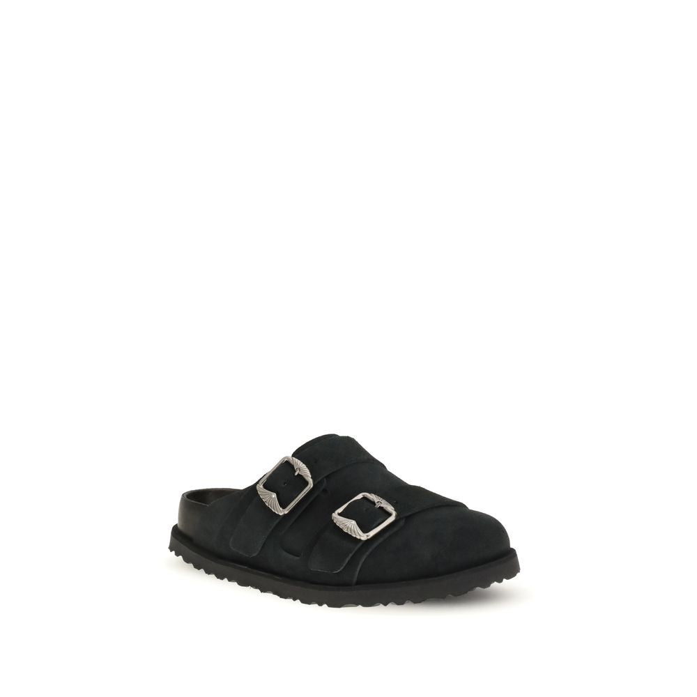 BIRKENSTOCK 1774 Black Calf Leather Bos Taurus Mules