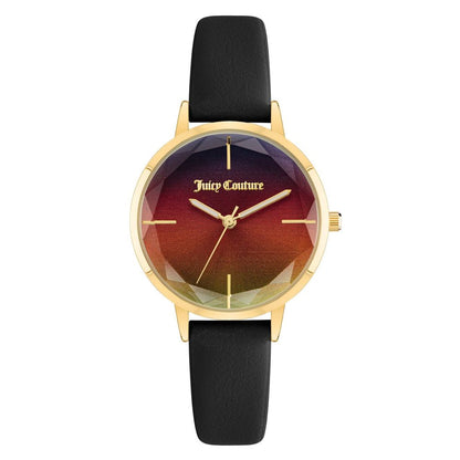 Juicy Couture Black Plastic Dress Watch