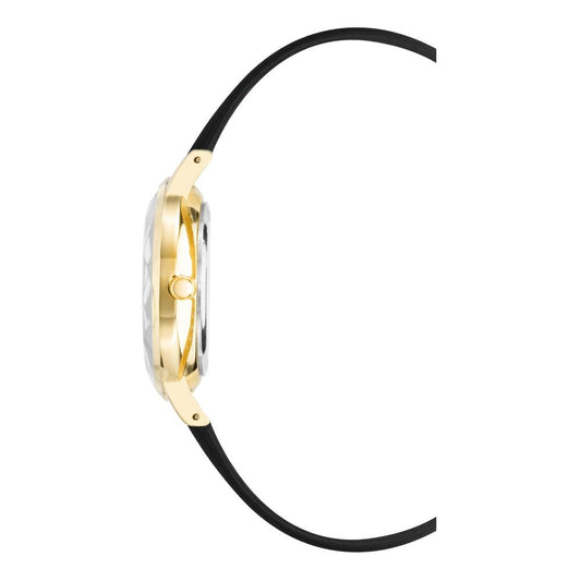 Juicy Couture Black Plastic Dress Watch
