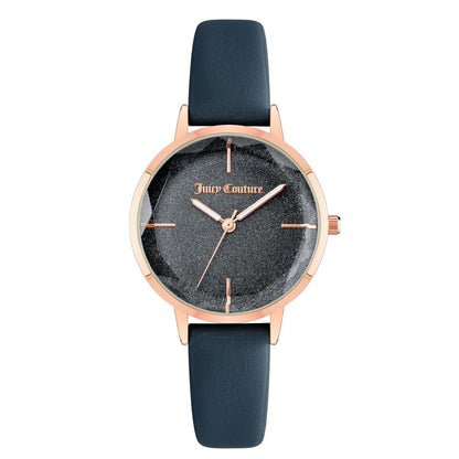 Juicy Couture Blue Plastic Dress Watch