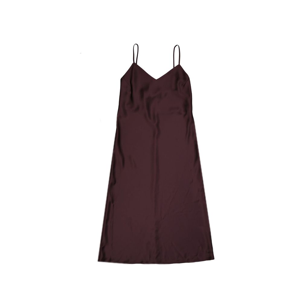 BLANCA VITA Purple Silk Casual Dress