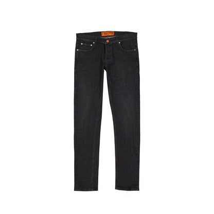 Heron Preston Black Cotton Slim Fit Jeans