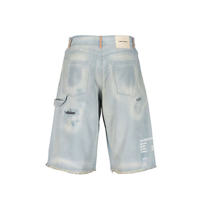 Heron Preston Blue Denim Shorts