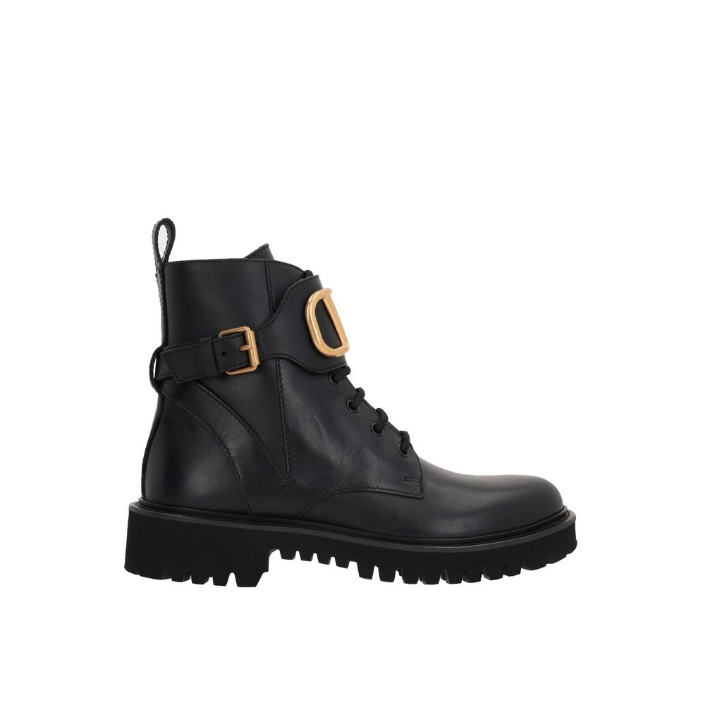 Valentino Garavani Black Calfskin Boots