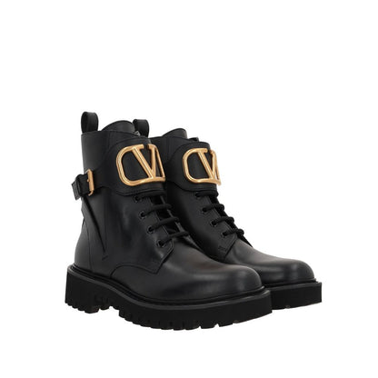 Valentino Garavani Black Calfskin Boots