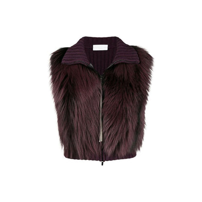 Fabiana Filippi Gray Merino Wool Sleeveless Jacket