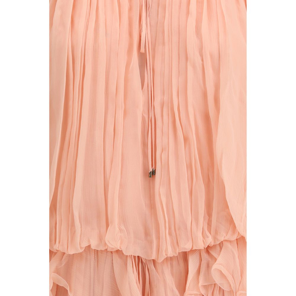 Chloé Multicolor Silk Casual Dress