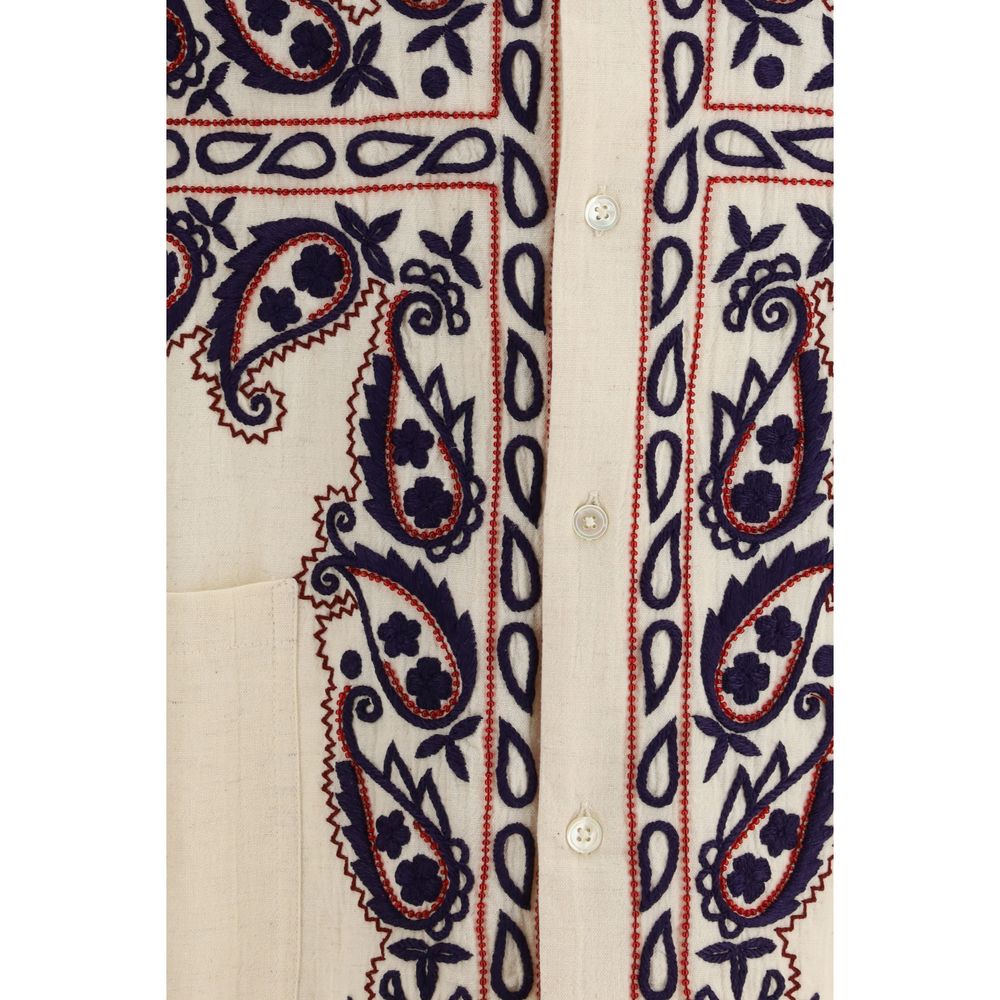 Baziszt Beige Silk Shirt