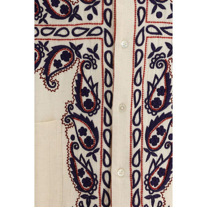 Baziszt Beige Silk Shirt