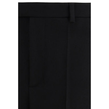 Valentino Garavani Black Wool Oves Aries Dress Pants