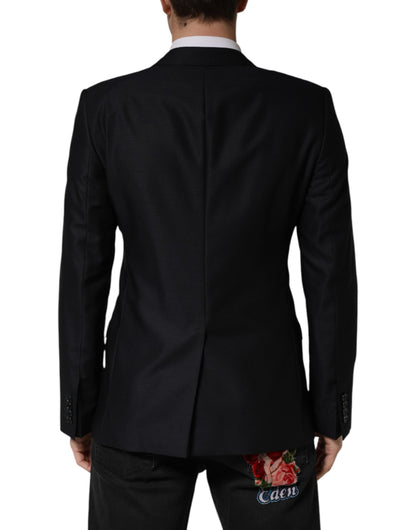 Dolce & Gabbana Blue MARTINI Single Breasted Jacket Blazer