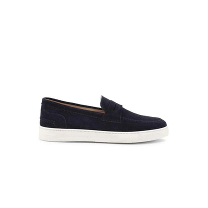 Duca di Morrone Blue Leather Moccassin