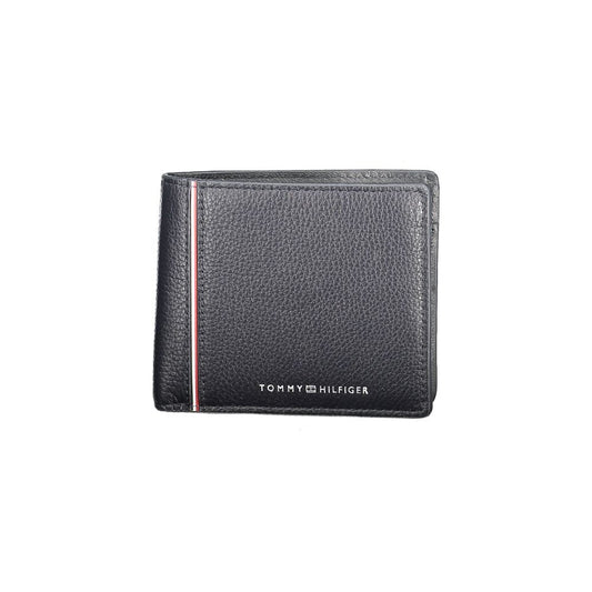 Tommy Hilfiger Blue Leather Men Wallet