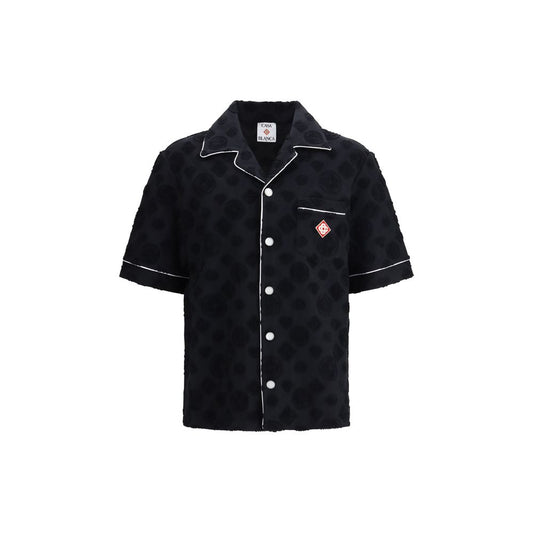 Casablanca Black Cotton Shortsleeve Shirt