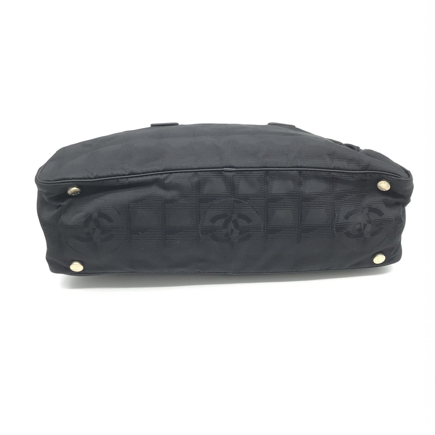 Chanel Black Nylon Travel Handbag