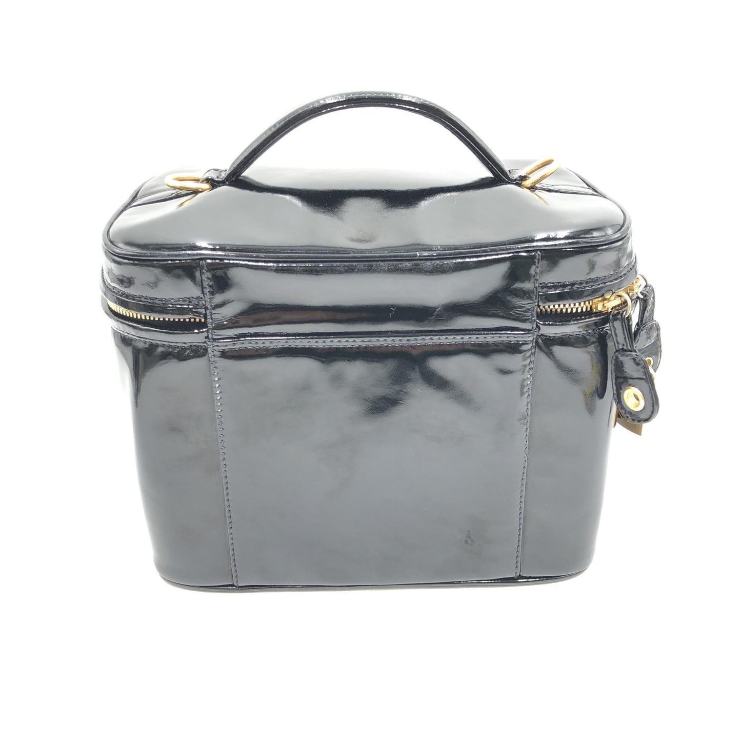 Chanel Black Patent Leather Vanity Case
