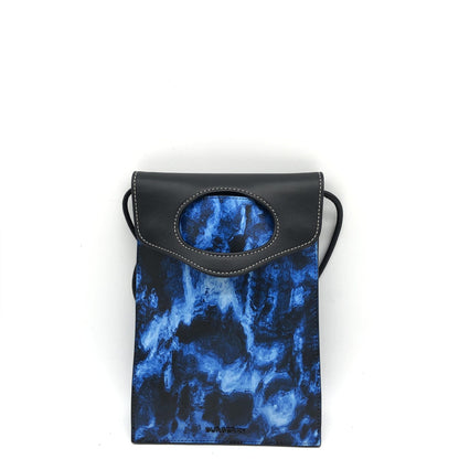 Burberry Blue/Black Pocket Phone Shoulder Bag