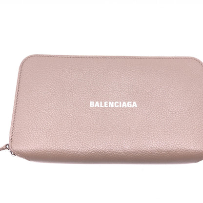 Balenciaga Calfskin Zip Around Wallet