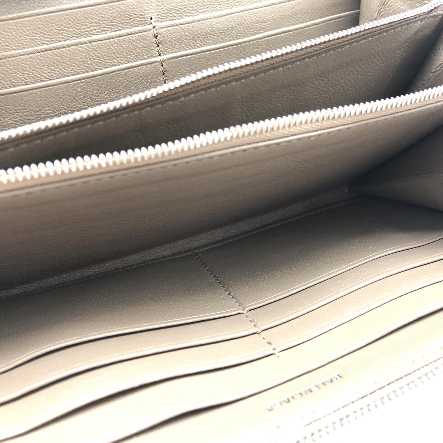 Balenciaga Calfskin Zip Around Wallet