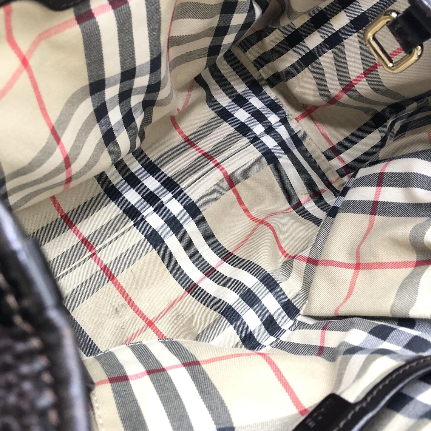 Burberry Dark Leather Tote