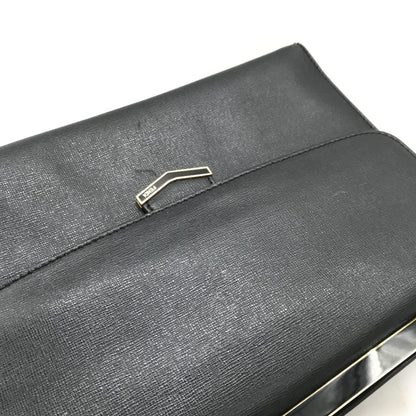 Fendi Demi Jour Black Leather Top Handle Shoulder Bag