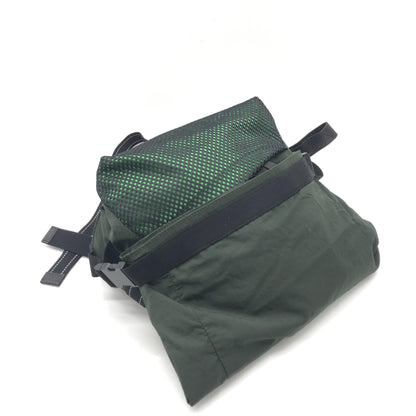 Bottega Veneta Green Nylon Body Bag Waist Bag