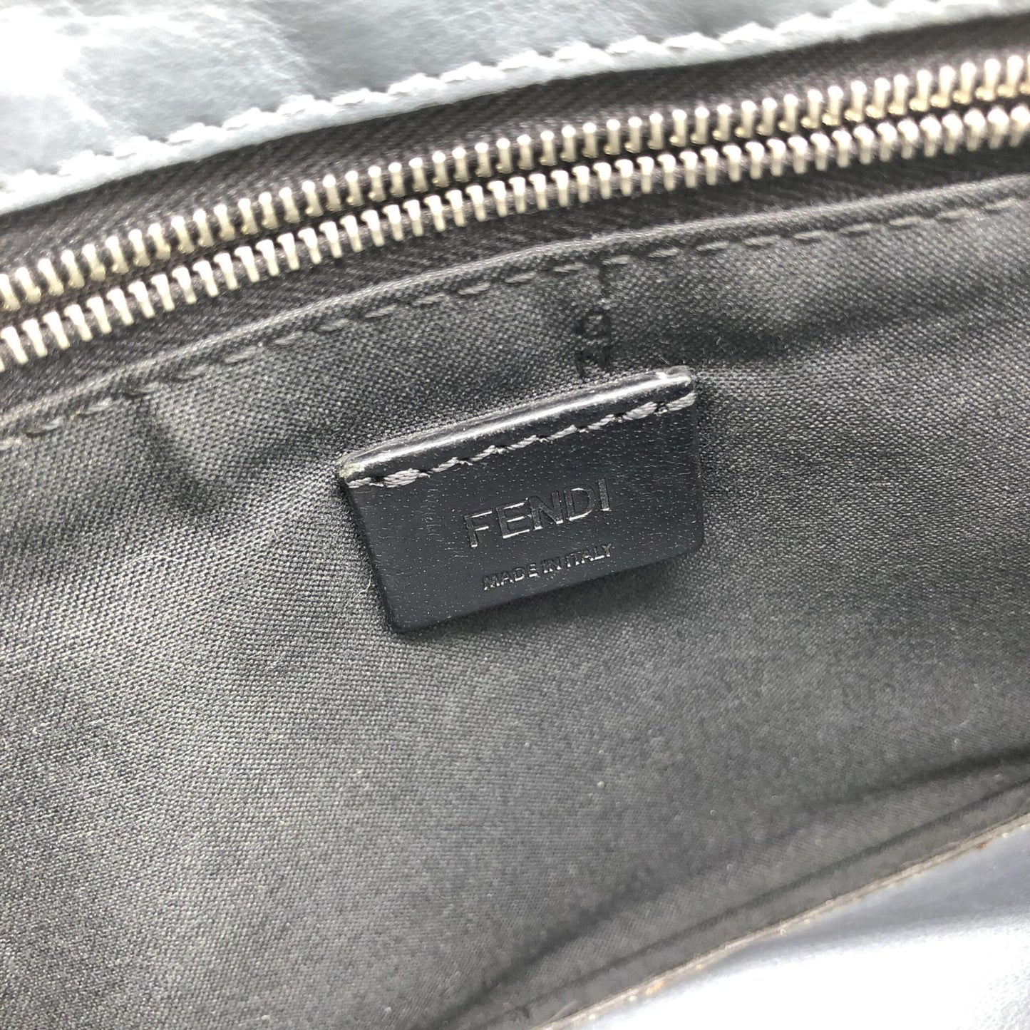 Fendi Leather Pouch With Monster Design