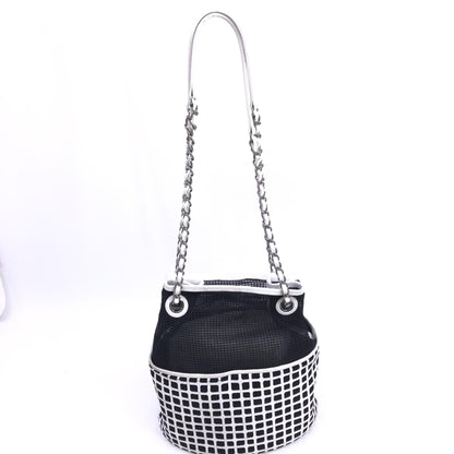 Chanel Mesh And Leather Bucket Bag