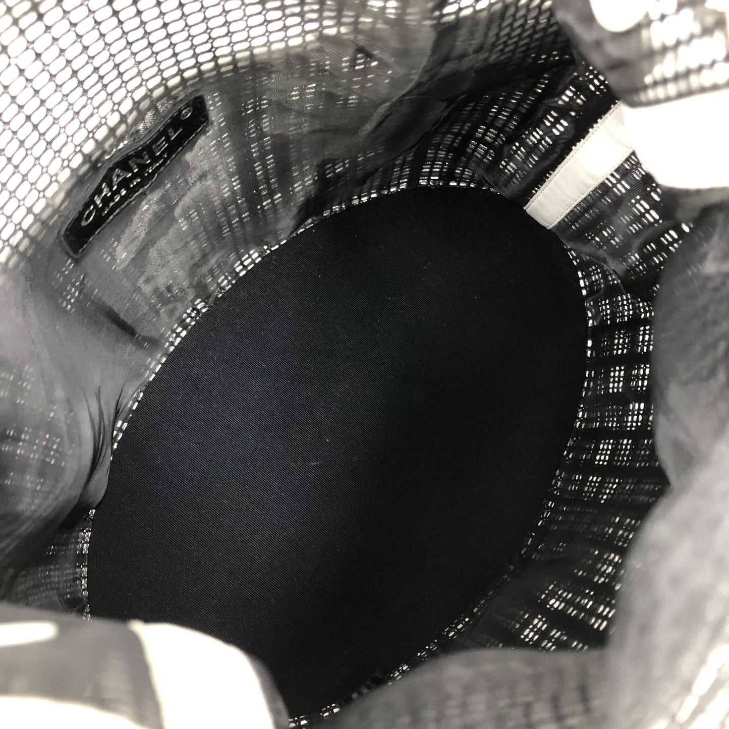 Chanel Mesh And Leather Bucket Bag