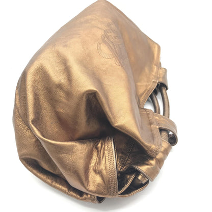 Loewe Metallic Bronze Nappa Aire Beige Shoulder Bag