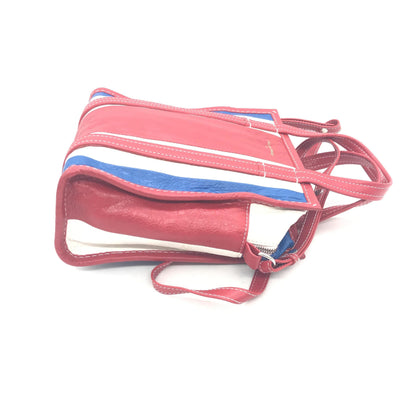 Balenciaga Multicolor Striped Leather Tote Bag
