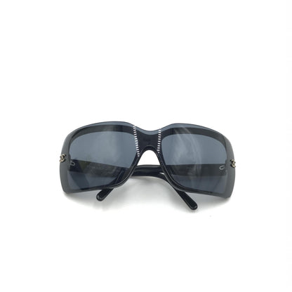 Chanel Oversized Black Sunglasses With Case