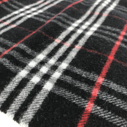 Burberry Nova Check Wool Scarf With Fringe