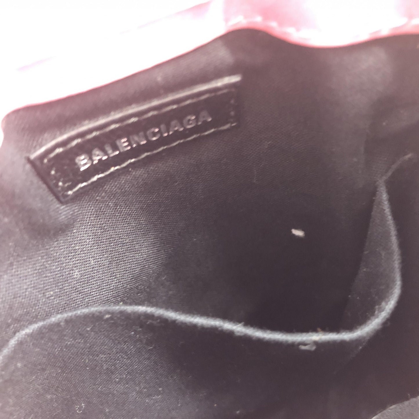 Balenciaga Pink Glitter Shopping Phone Holder Bag