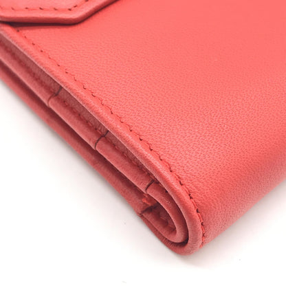 Loewe Red Leather Trifold Wallet