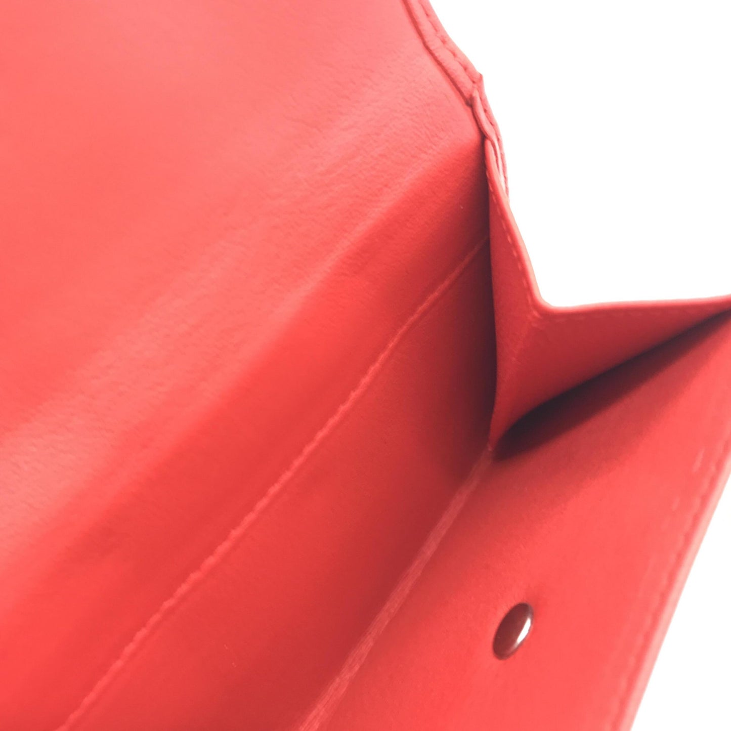 Loewe Red Leather Trifold Wallet