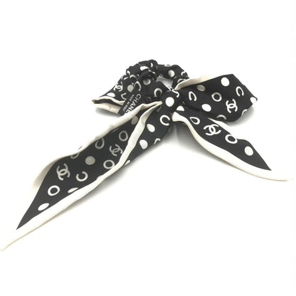 Chanel Silk Polka Dot Twilly Hair Accessory