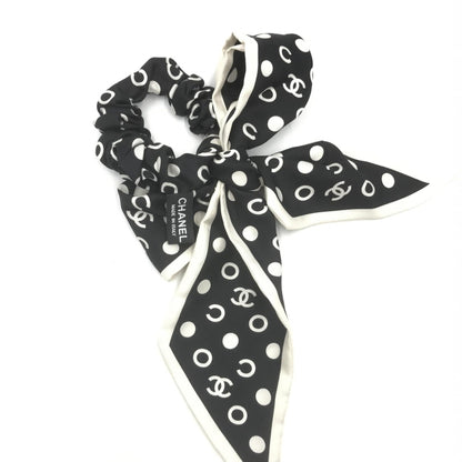 Chanel Silk Polka Dot Twilly Hair Accessory