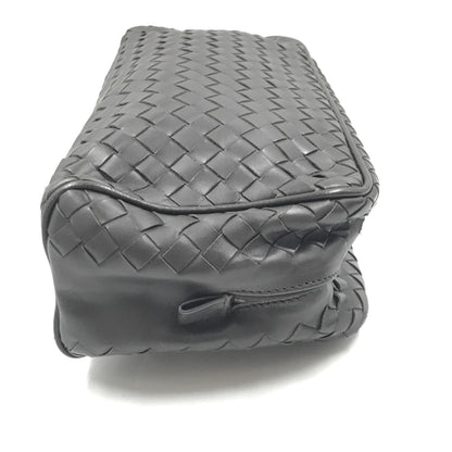 Bottega Veneta Woven Leather Cosmetic Bag, Black